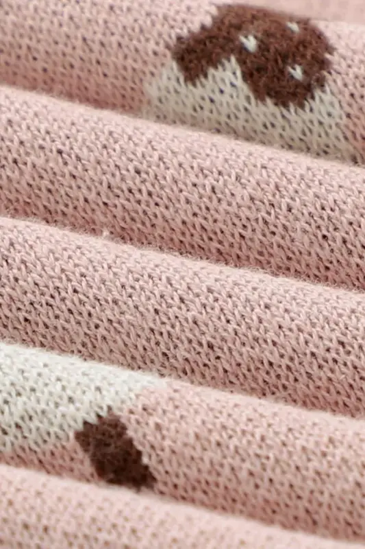 Knitted Baby Blanket For Girl And Boy 85cm X85cm New Lambs Pink-Powderpink2 - 3