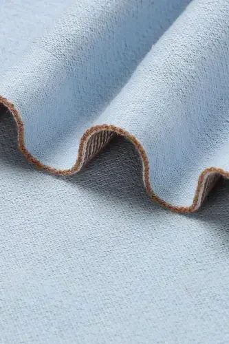 Knitted Baby Blanket for Girl and Boy 85cm X85cm Tiny Mushrooms Blue-Blue Mushroom - 3