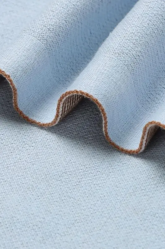 Knitted Baby Blanket for Girl and Boy 85cm X85cm Tiny Mushrooms Blue-Blue Mushroom - 4