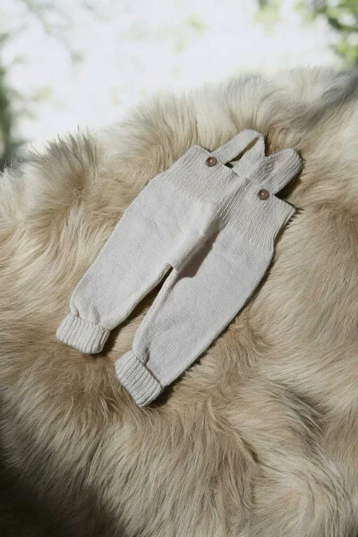Knitted Baby Overalls - 1