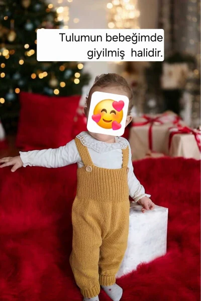 Knitted Baby Overalls - 4