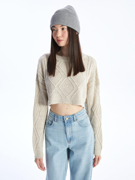 Knitted Crop Sweater BGT04 - 2