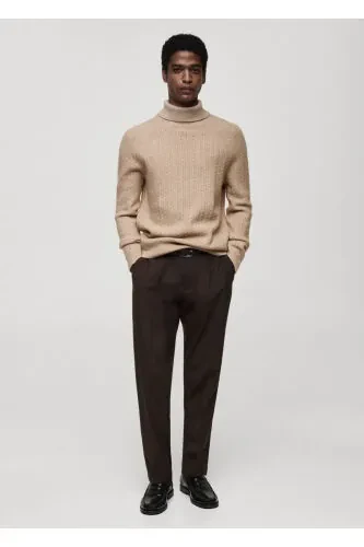 Knitted high neck sweater - 4