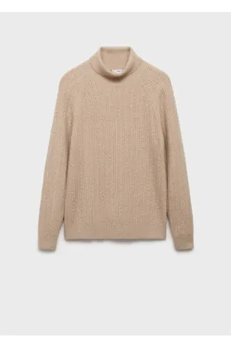 Knitted high neck sweater - 5