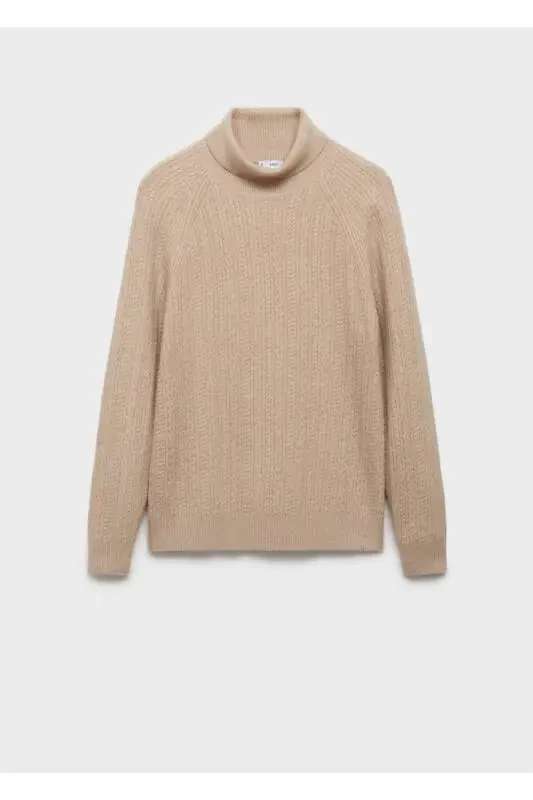 Knitted high neck sweater - 5