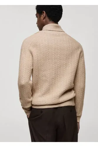 Knitted high neck sweater - 6