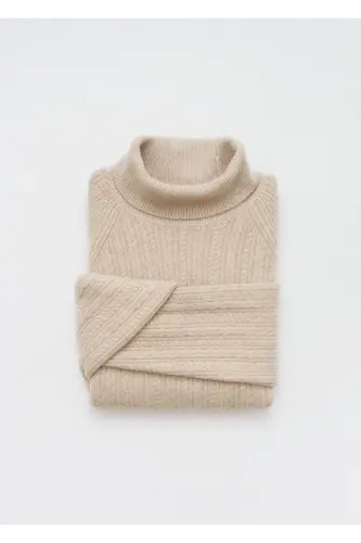 Knitted high neck sweater - MANGO MAN (1)