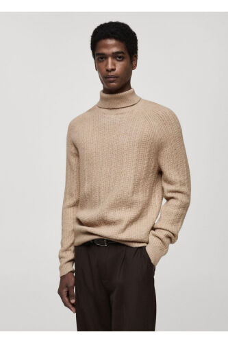 Knitted high neck sweater - 3