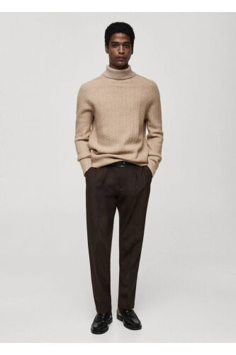 Knitted high neck sweater - 4