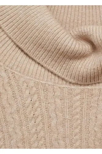 Knitted high neck sweater - 7