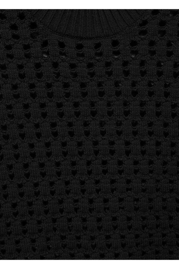 Knitted openwork blouse - 12