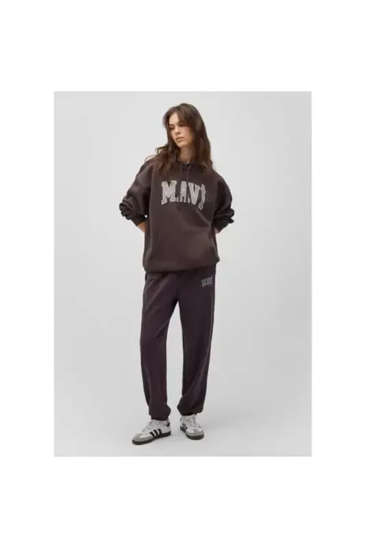 KNITTED TROUSERS-Raisin - 1