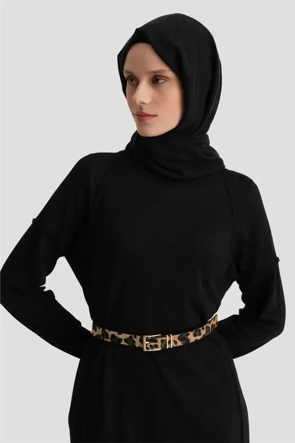 Knitted Tunic 24kd2002 Black - 3