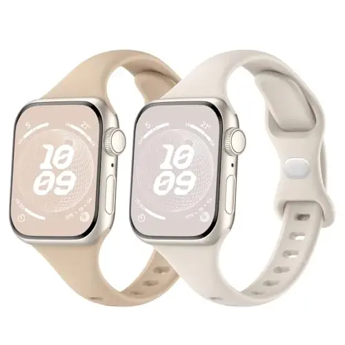 Knossen Sport Band Compatible with Apple Watch Band 38mm 40mm 41mm 42mm 44mm 45mm 46mm 49mm for Women Men, Recycled Plastic Soft Silicone Strap for iWatch Series 11 10 9 8 7 6 5 4 3 2 1 Ultra SE - 1