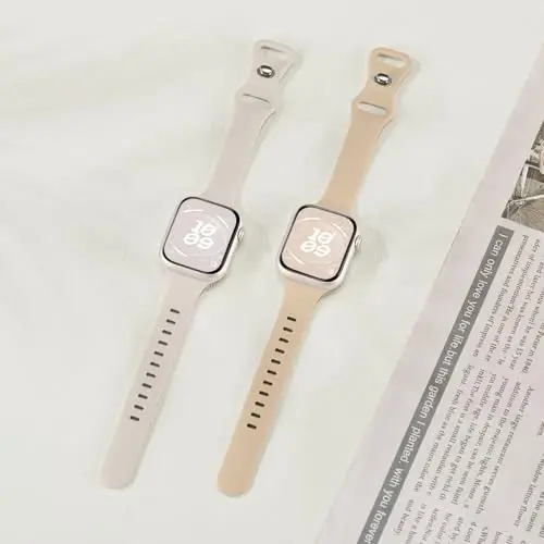 Knossen Sport Band Compatible with Apple Watch Band 38mm 40mm 41mm 42mm 44mm 45mm 46mm 49mm for Women Men, Recycled Plastic Soft Silicone Strap for iWatch Series 11 10 9 8 7 6 5 4 3 2 1 Ultra SE - 6