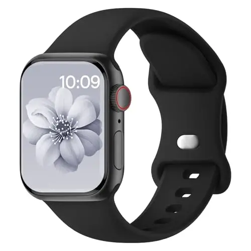Knossen Sport Band Compatible with Apple Watch Band 38mm 40mm 41mm 42mm 44mm 45mm 46mm 49mm for Women Men, Recycled Plastic Soft Silicone Strap for iWatch Series 11 10 9 8 7 6 5 4 3 2 1 Ultra SE - 1