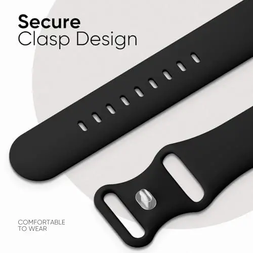 Knossen Sport Band Apple Watch Band 38mm 40mm 41mm 42mm 44mm 45mm 46mm 49mm ayollar va erkaklar uchun mos, iWatch Series 11 10 9 8 7 6 5 4 3 2 1 Ultra SE uchun qayta ishlangan plastik yumshoq silikon tasma - 3