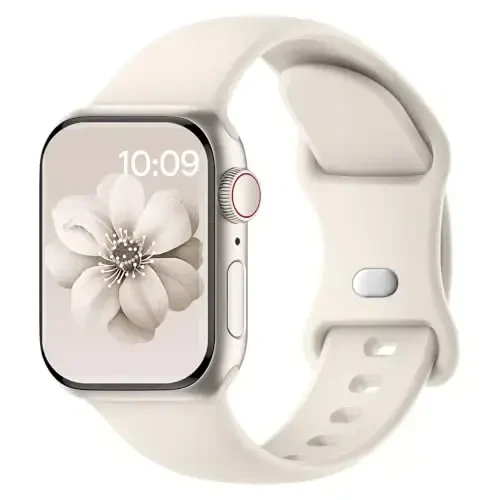 Knossen Sport Band Apple Watch Band 38mm 40mm 41mm 42mm 44mm 45mm 46mm 49mm ayollar va erkaklar uchun mos keladi, iWatch Series 11 10 9 8 7 6 5 4 3 2 1 Ultra SE uchun qayta ishlangan plastik yumshoq silikon tasma - 1