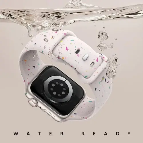 Knossen Sport Band Apple Watch Band 38mm 40mm 41mm 42mm 44mm 45mm 46mm 49mm ayollar va erkaklar uchun mos keladi, qayta ishlangan plastik yumshoq silikon tasma iWatch Series 11 10 9 8 7 6 5 4 3 2 1 Ultra SE uchun - 3