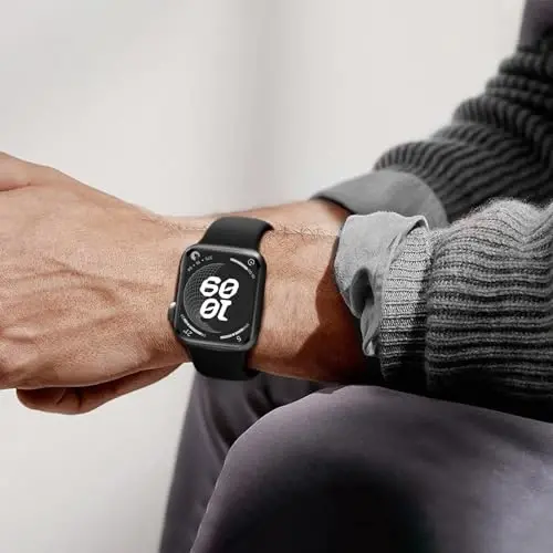 Knossen Sport Band Apple Watch Band 38mm 40mm 41mm 42mm 44mm 45mm 46mm 49mm ayollar va erkaklar uchun mos keladi, qayta ishlangan plastik yumshoq silikon tasma iWatch Series 11 10 9 8 7 6 5 4 3 2 1 Ultra SE uchun - 5