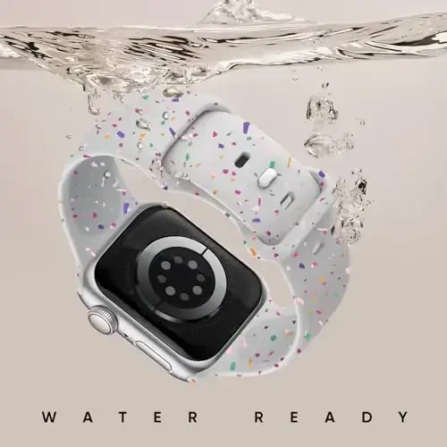 Knossen Sport Band Apple Watch Band 38mm 40mm 41mm 42mm 44mm 45mm 46mm 49mm ayollar va erkaklar uchun mos keladi, qayta ishlangan plastik yumshoq silikon tasma iWatch Series 11 10 9 8 7 6 5 4 3 2 1 Ultra SE uchun - 3