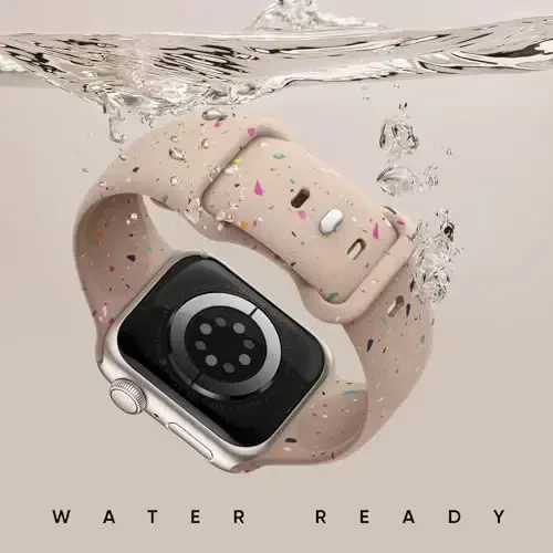 Knossen Sport Band Apple Watch Band 38mm 40mm 41mm 42mm 44mm 45mm 46mm 49mm ayollar va erkaklar uchun mos keladi, qayta ishlangan plastik yumshoq silikon tasma iWatch Series 11 10 9 8 7 6 5 4 3 2 1 Ultra SE uchun - 3