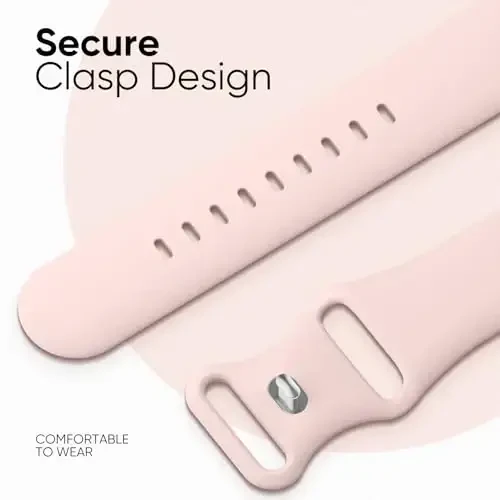 Knossen Sport Band Compatible with Apple Watch Band 38mm 40mm 41mm 42mm 44mm 45mm 46mm 49mm for Women Men, Recycled Plastic Soft Silicone Strap for iWatch Series 11 10 9 8 7 6 5 4 3 2 1 Ultra SE - 3