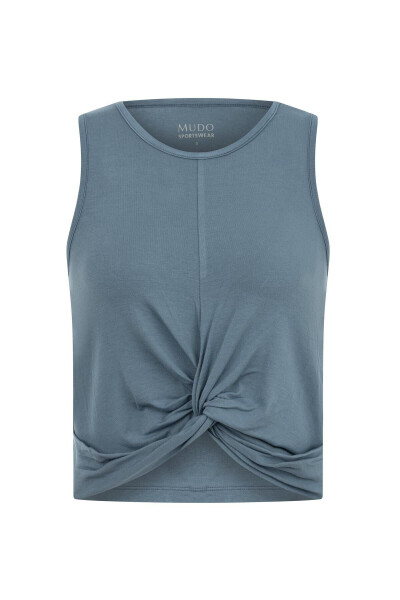 Knot Detail Sleeveless T-shirt - 13