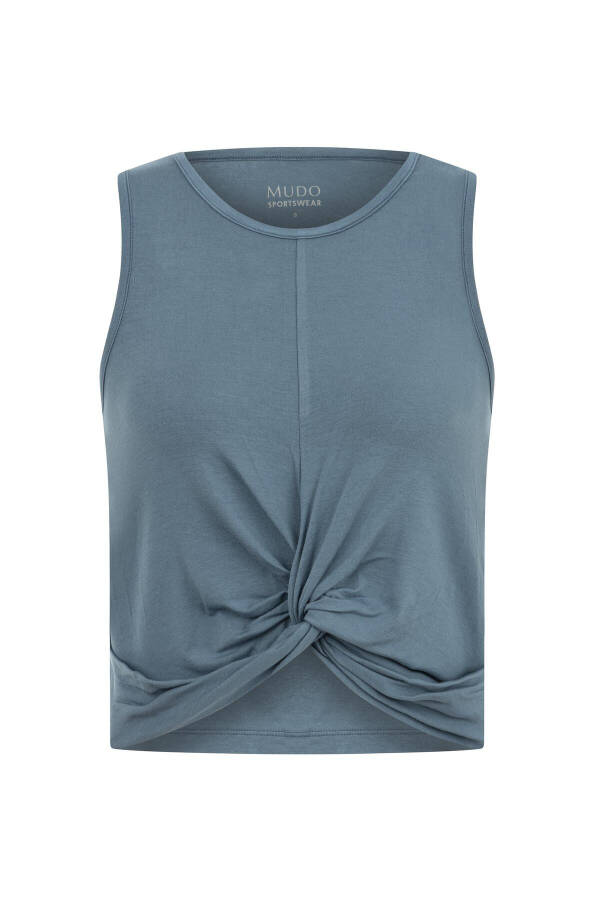 Knot Detail Sleeveless T-shirt - 20