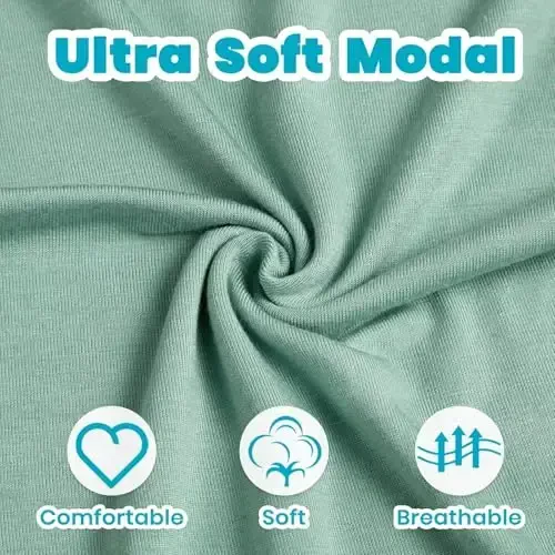 Knotted Gown Baby Newborn Hospital Outfit, Modal Infant Sleeper Gowns with Mittens, Bow and Hat Set, Nightgowns 0-3 Months - 2