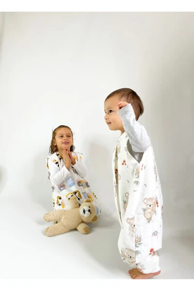 Koala Kids Sleepsuit Organic Cotton Sleeveless Sleep Sack Christmas Winter Baby Sleepsuit - LAS VIVAS KIDS