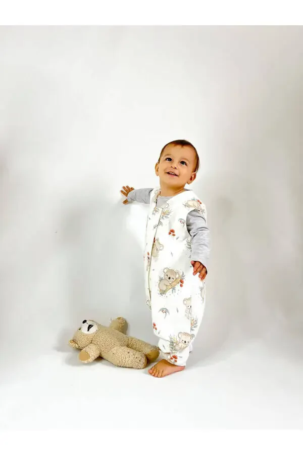Koala Kids Sleepsuit Organic Cotton Sleeveless Sleep Sack Christmas Winter Baby Sleepsuit - 2