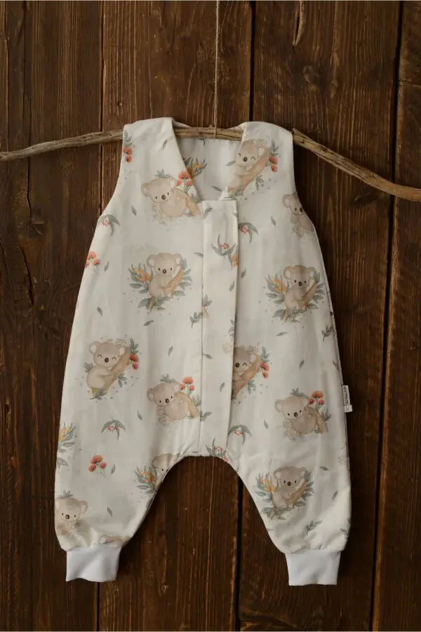 Koala Kids Sleepsuit Organic Cotton Sleeveless Sleep Sack Christmas Winter Baby Sleepsuit - 3