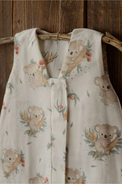 Koala Kids Sleepsuit Organic Cotton Sleeveless Sleep Sack Christmas Winter Baby Sleepsuit - 4