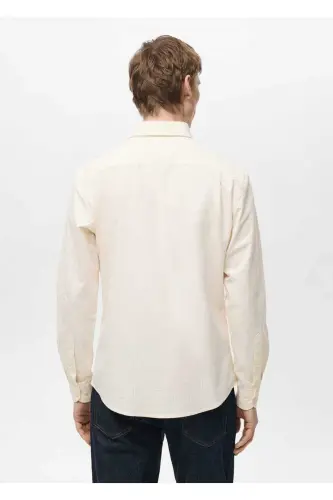 Kodak Striped 100% Cotton Shirt - MANGO MAN (1)