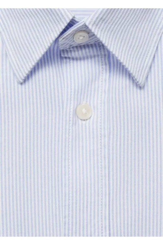 Kodak striped 100% cotton shirt-Blue - 13