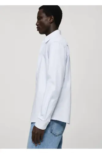 Kodak striped 100% cotton shirt-Blue - 14