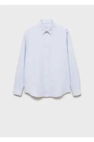 Kodak striped 100% cotton shirt-Blue - 3