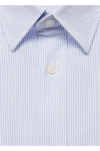 Kodak striped 100% cotton shirt-Blue - 5