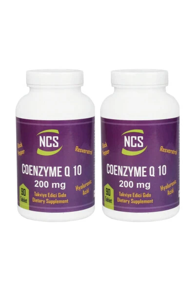 Koenzim Q-10 200 mg 90 Tablet x 2 Dona - NCS