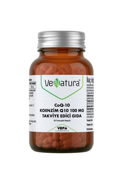 Koenzim Q10 100 Mg Oziq-ovqat qo'shimchasi 30 Kapsula - 2