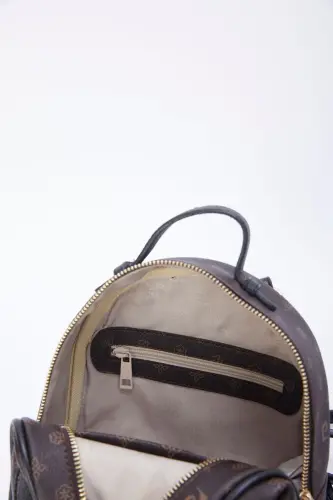 Кофе Черный Монограмма Женский Рюкзак 05PO22Y1541-Кофе Черный Монограмма - 4
