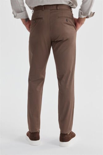 Кофе Comfort Fit Боковые Карманы Хлопковые Брюки из Канваса - 4