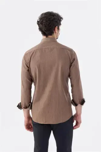 Кофе Comfort Fit карманный захват 100% хлопок деним рубашка - 5