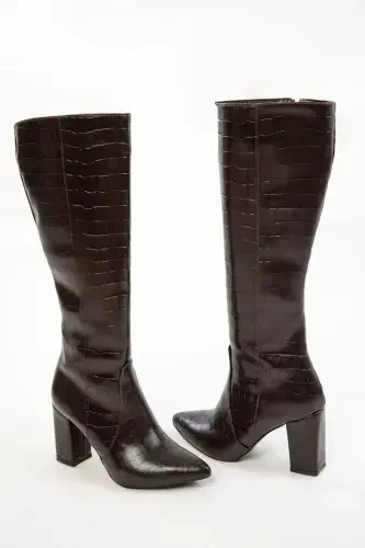 Кофе Krako Женские Сапоги 19956-Кофе Krako - 4