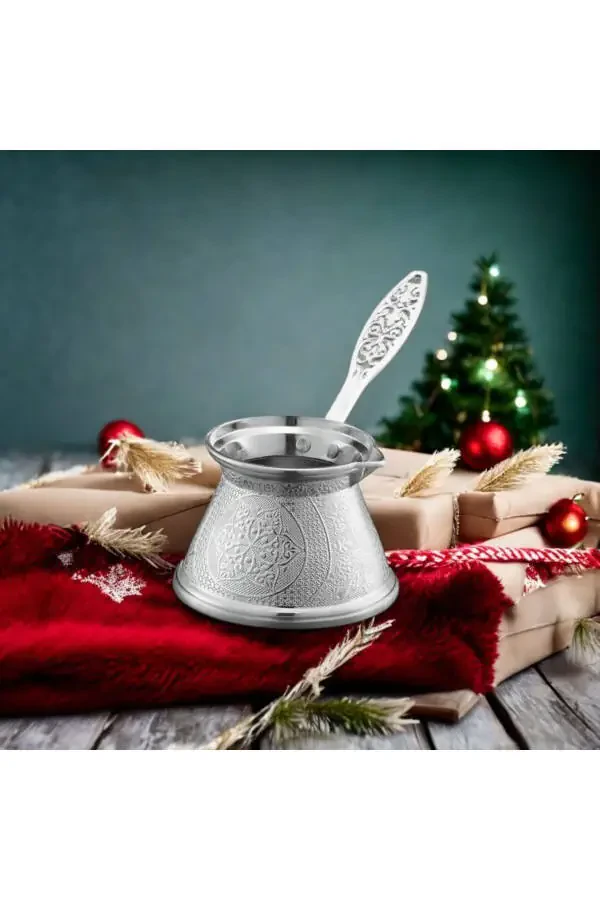 Кофейник из чугуна для 6 человек, совместимый с нержавеющей сталью - 1