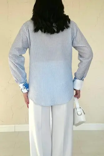 Ko'k bezakli ko'ylak - 4