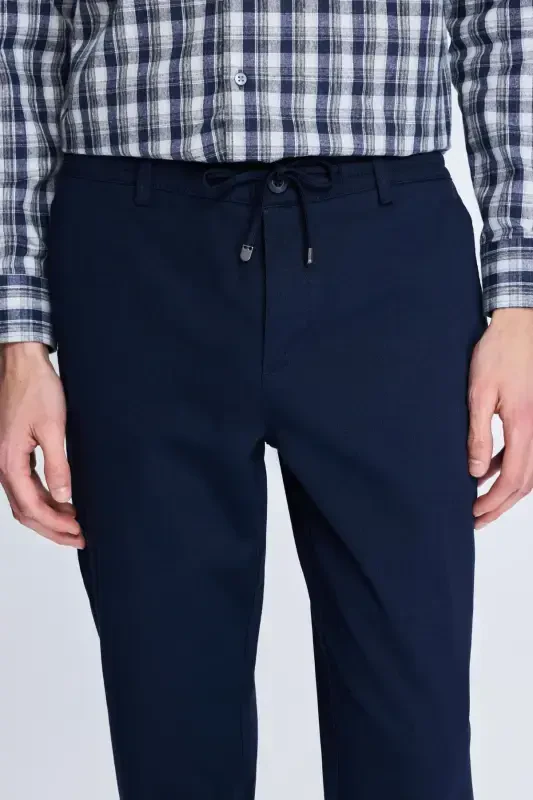 Koʻk dinamik fit naqshli yon choʻntakli kundalik jogger shim - koʻk - 3