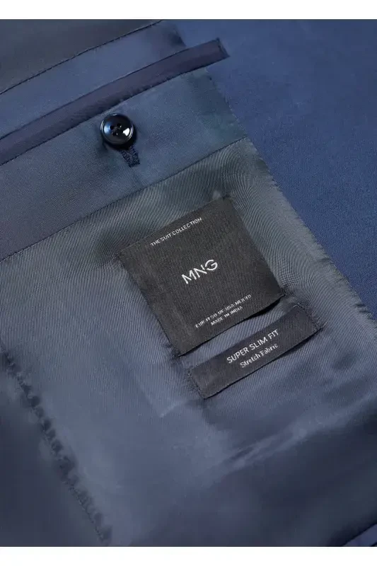 Ko'k Moviy Erkak Blazer 57040544-Ko'k Moviy2 - 7