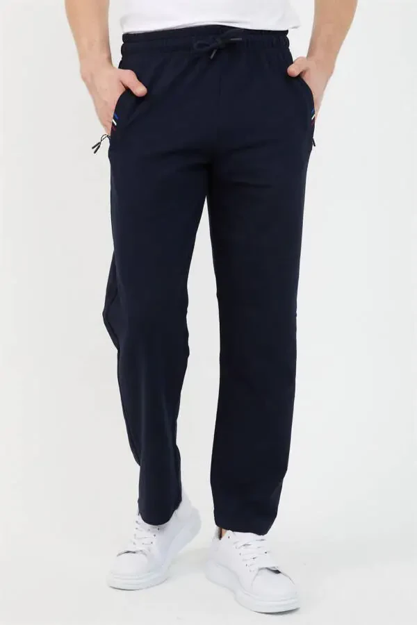 Ko‘k rangli erkaklar uchun fermuarli shim - 2